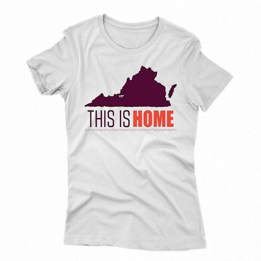 Virginia Tech Football Win This Is Home Graphic T-Shirt Sports Fan Gift Tee